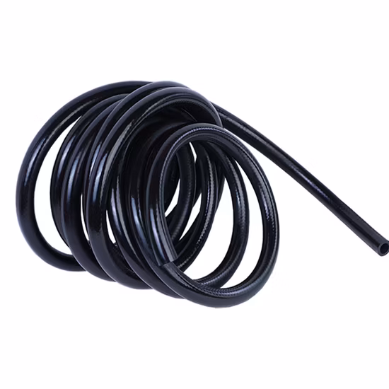 Mangueira de borracha trançada de tecido liso 20bar 300psi ar água óleo combustível para serviços industriais